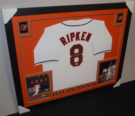 Cal Ripken Jr Signed Orioles X Custom Framed Jersey Jsa Coa