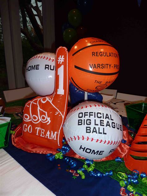 Sports party decor #sportsparty #kidsposhparties Sports Camp, Kids ...