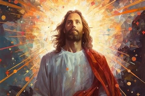 Imagen De Jesucristo En El Cielo Tecnolog A Generativa Ai Foto Premium