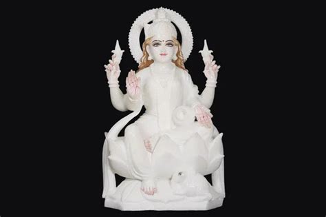 White Hindu Marble Laxmi Murti For Worship Size Min Inch To