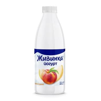 Йогурт 0,8 кг Живинка персик-дыня 1,5% 162690 | каталог БИОКС