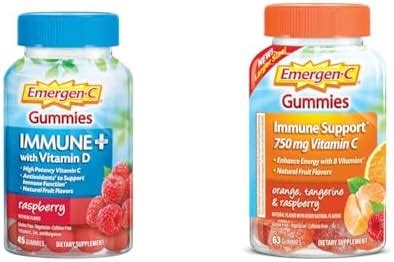 Amazon Emergen C Immune Immune Gummies Vitamin D Plus 750 Mg