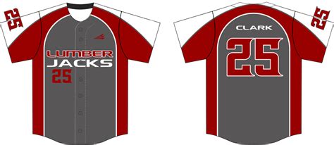 Lumberjacks 2017 Custom Baseball Jerseys Triton Mockup Portal
