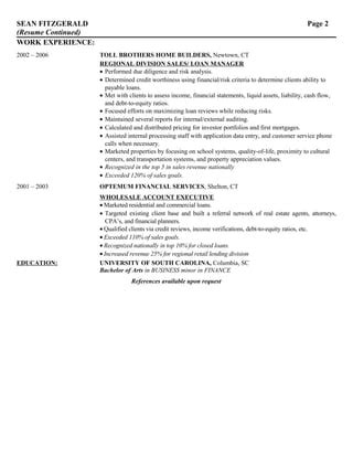 Sean Fitzgerald Resume PDF