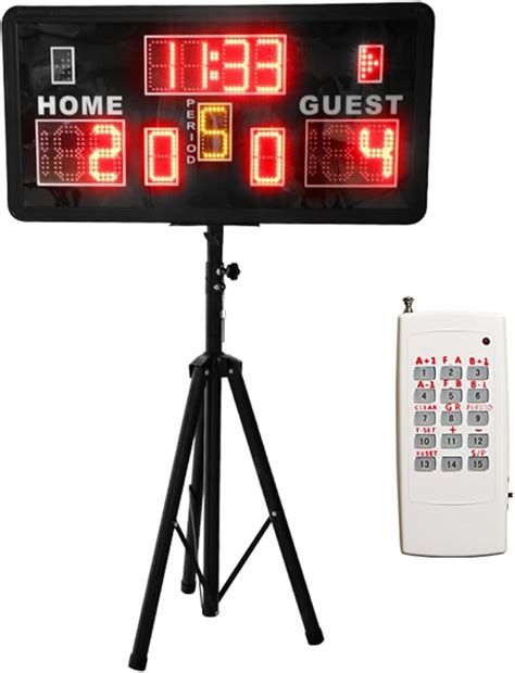 Indoor Score Keeper Led Tabletop Scoreboard Professional For Big