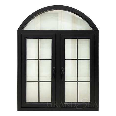 Black Aluminum Arched Casement Windows Casement Windows Sliding