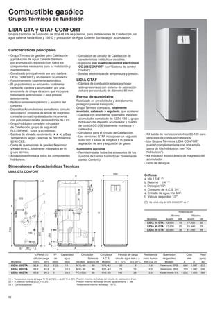 Calderas De Gasoilbaxiroca Lidia Gta Y GTAF CONFORT PDF