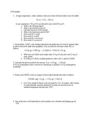 LR Examples - LR Examples 1. At high temperatures sulfur combines with iron to form the brown ...