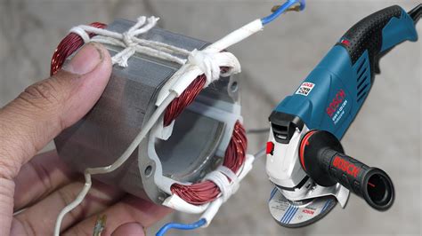 How To Rewind The Field Coil And Armature Of Olympia Mini Angle Grinder