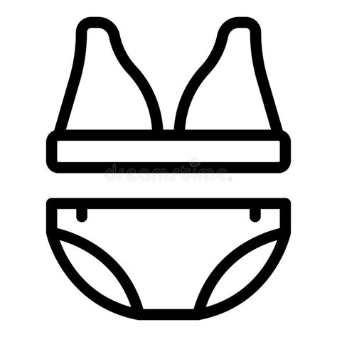 Bikini Swimsuit Icon Representing Summer Vacation And Beachwear Stock Vector Illustration Of