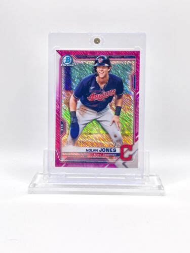 Nolan Jones Bowman Chrome Rare Fuchsia Shimmer Refractor