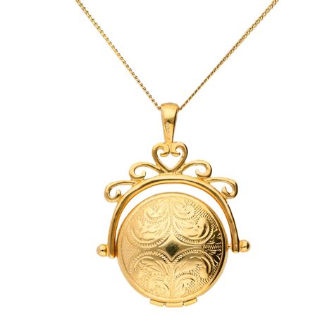 9ct Yellow Gold Round Spinner Locket | Buy Online | Free Insured UK ...