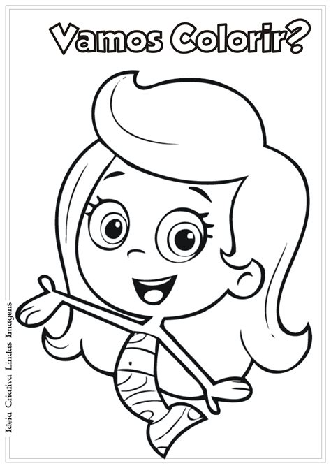 Desenhos Para Pintar E Colorir Bubble Guppies Imprimir Desenho 001