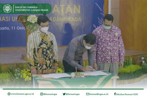 Serah Terima Jabatan Dekan Fakultas Farmasi Ugm Periode