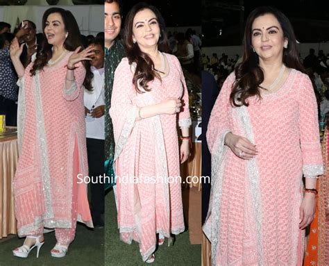 Nita Ambani at Dhirubhai Ambani Square inauguration – South India Fashion