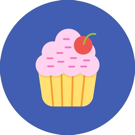 Premium Vector Muffin Flat Illustration