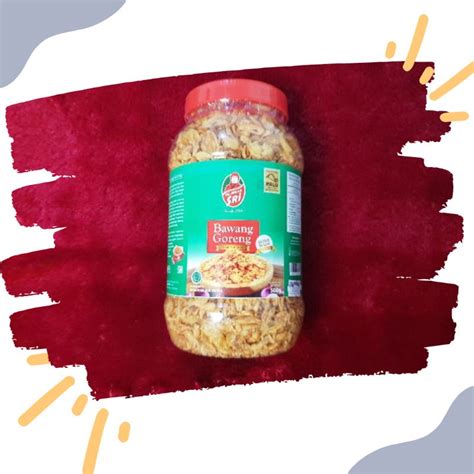 Jual Oleh Oleh Khas Palu Bawang Goreng Hj Mbok Sri Kemasan Toples 500gr