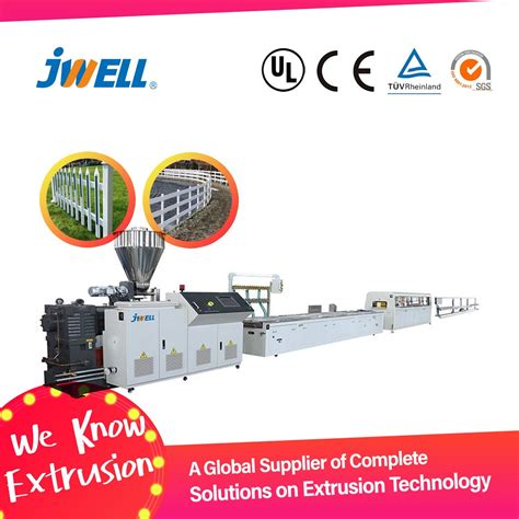 Jwell Plastic Pvc Plate Sheet Profile Fence Extrusion Line For Plastic