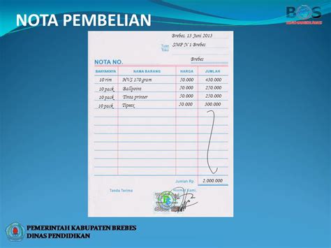 Contoh Nota Pembelian Atk 54 Koleksi Gambar