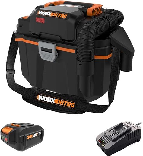 Worx Nitro Wx031l 20v 21 Gal Cordless Wetdry Vacuum Black Amazonca Home