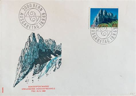 1969 FDC 1er jour TIMBRE SPÉCIAL DES ALPES SUISSES Kaufen auf Ricardo