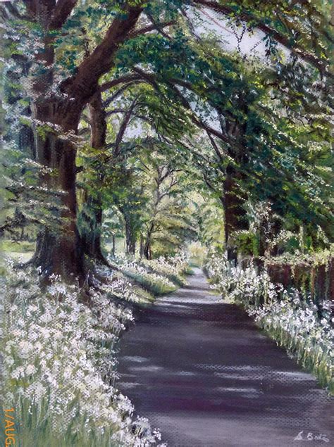 Cow Parsley Lane Sue Bates Pastel Wald