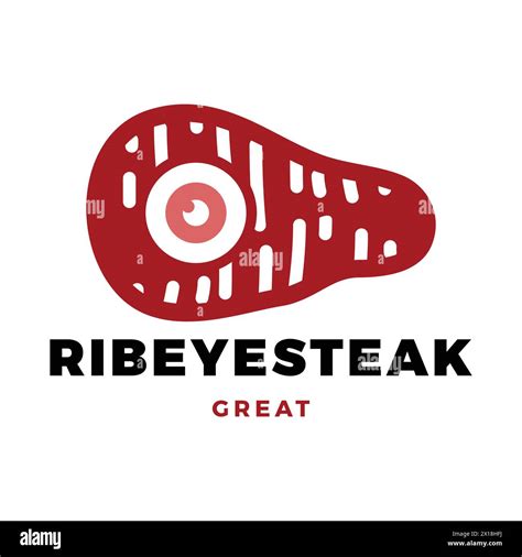 Ribeye Steak Icon Logo Design Template Stock Vector Image And Art Alamy