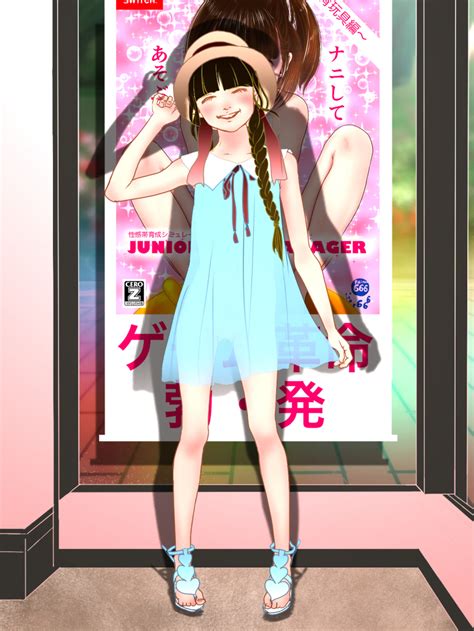 Cotowari Original Highres Nude Filter Tagme Third Party Edit Girls Black Hair Breasts