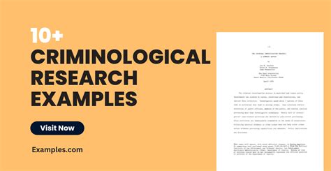 Criminological Research 10 Examples Format Pdf Examples 49 Off