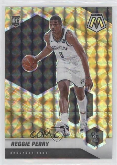 2020 21 Panini Mosaic Rookie Reactive Yellow Prizm Reggie Perry 244