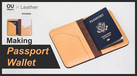 Leather Making A Passport Wallet Travel Wallet Diy Free Pattern Youtube