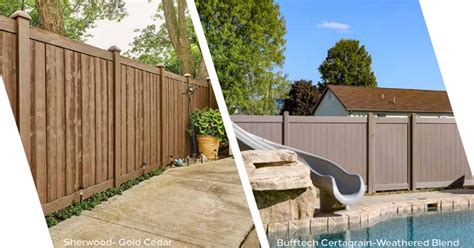 Style Showcase Wood Color Vinyl Fencing Smucker Fencing