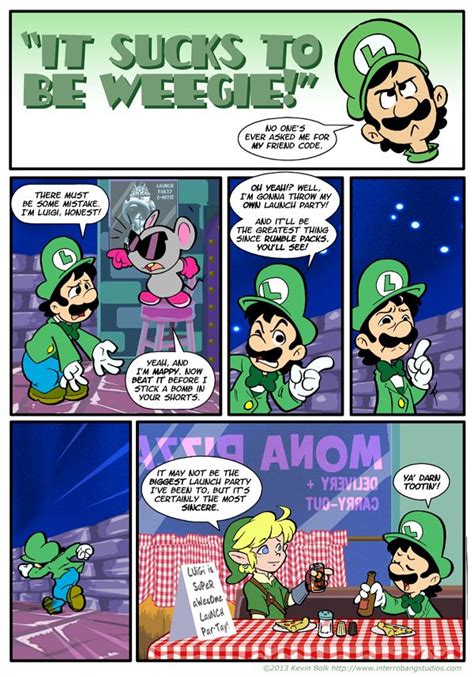 It Sucks To Be A Weegie Mario Comics Smash Bros Funny Super Mario Art