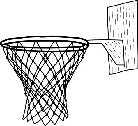 Basketball net, basketball hoop, basketball goal illustration on white ...