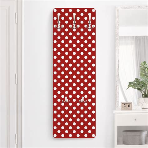 Porte manteau mural motif patère murale bois portemanteau moderne rouge