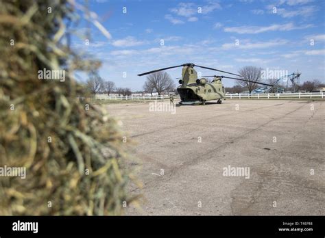 The Nebraska National Guard Continued Hay Drop Operations April 1