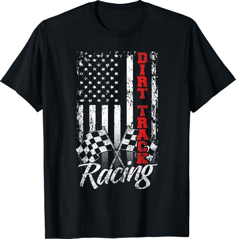 Amazon American Flag Dirt Track Racing Car Bike Driver Racer Gift