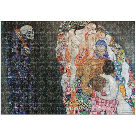 Halál és élet Gustav Klimt 1000 darabos D Toys puzzle