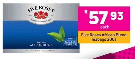 Five Roses African Blend Teabags 200 S Offer At Game