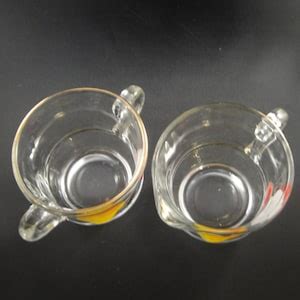 Gay Fad Bartlett Collins Creamer And Sugar Clear Glass Etsy