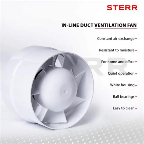 Sterr Idm Inline Fan Mm Inline Fan Small Extractor Fan