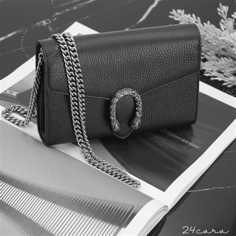 Dionysus Mini Leather Chain Bag Grey Iucn Water