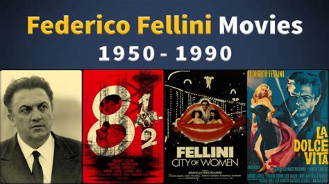 Federico Fellini Movies 1950 1990 Filmography Youtube