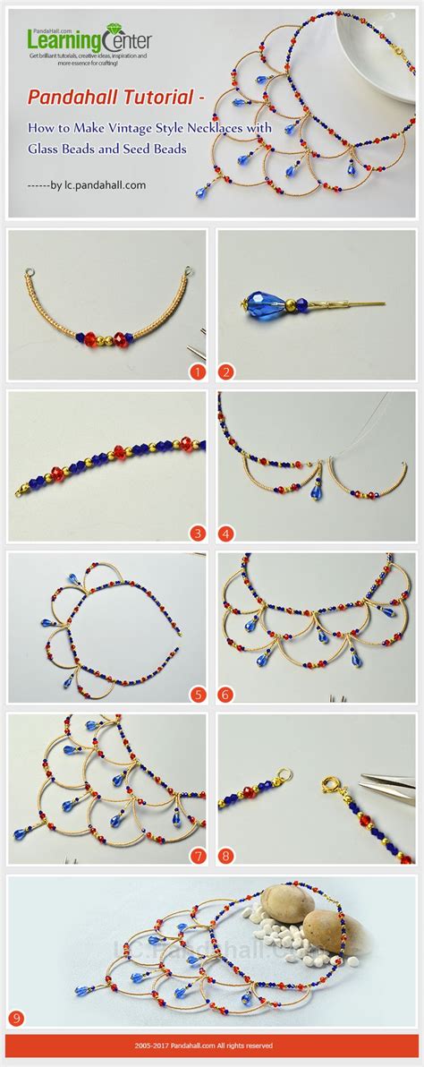 Pandahall Tutorial How To Make Vintage Style Necklaces With Glass