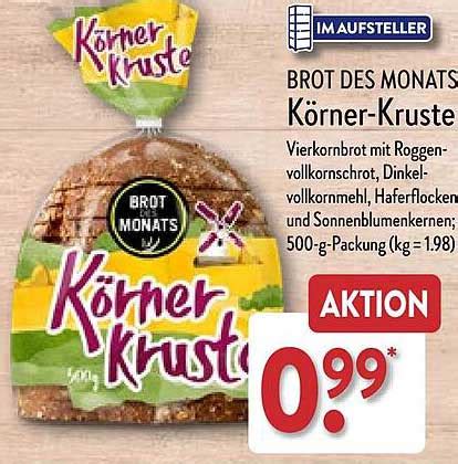 Brot Des Monats K Rner Kruste Angebot Bei Aldi Nord Prospekte De