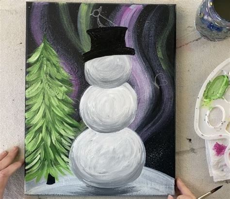 How To Paint A Snowman Magical Snowman Online Painting Tutorial