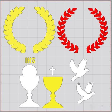 Communion Chalice With Dove Svg Holy Communion Cake Toppers Holy