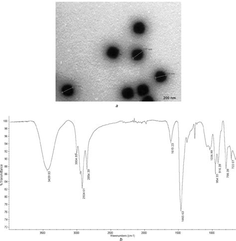 Qa Pei Nps Image And Spectra A Sem Image Of Cross Linked Qa Pei Nps At