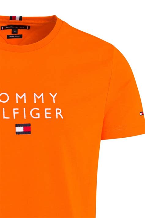 T Shirt Dunkelorange Tommy Hilfiger Günstig Online Kaufen Outletcity