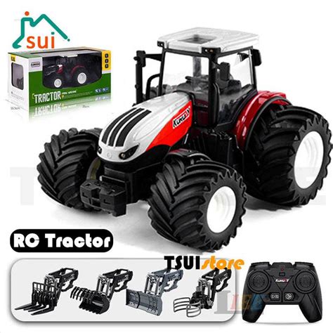 1 24 RC Fazenda Trator Truck Farming Machine Carro Caminhão Brinquedo